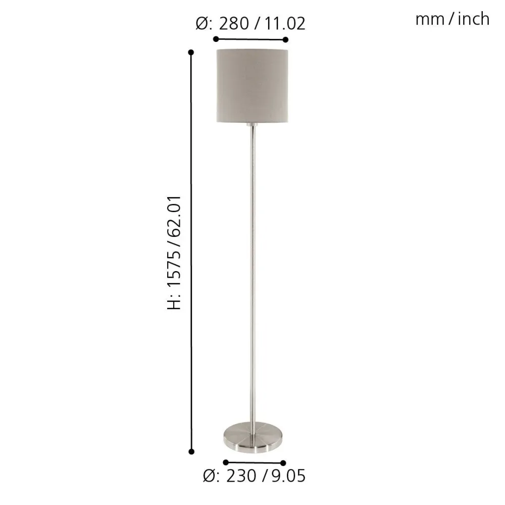 Candeeiro de Pé Pasteri Eglo Toupeira 95167