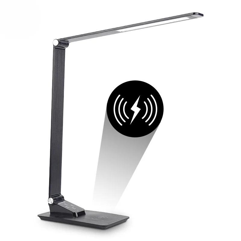 Candeeiro de Secretária LED - Com Porta USB para Carregamento e Função Regulável - Perfeito para Escritório e Estudo