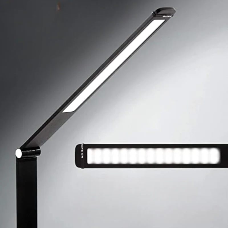 Candeeiro de Secretária LED - Com Porta USB para Carregamento e Função Regulável - Perfeito para Escritório e Estudo