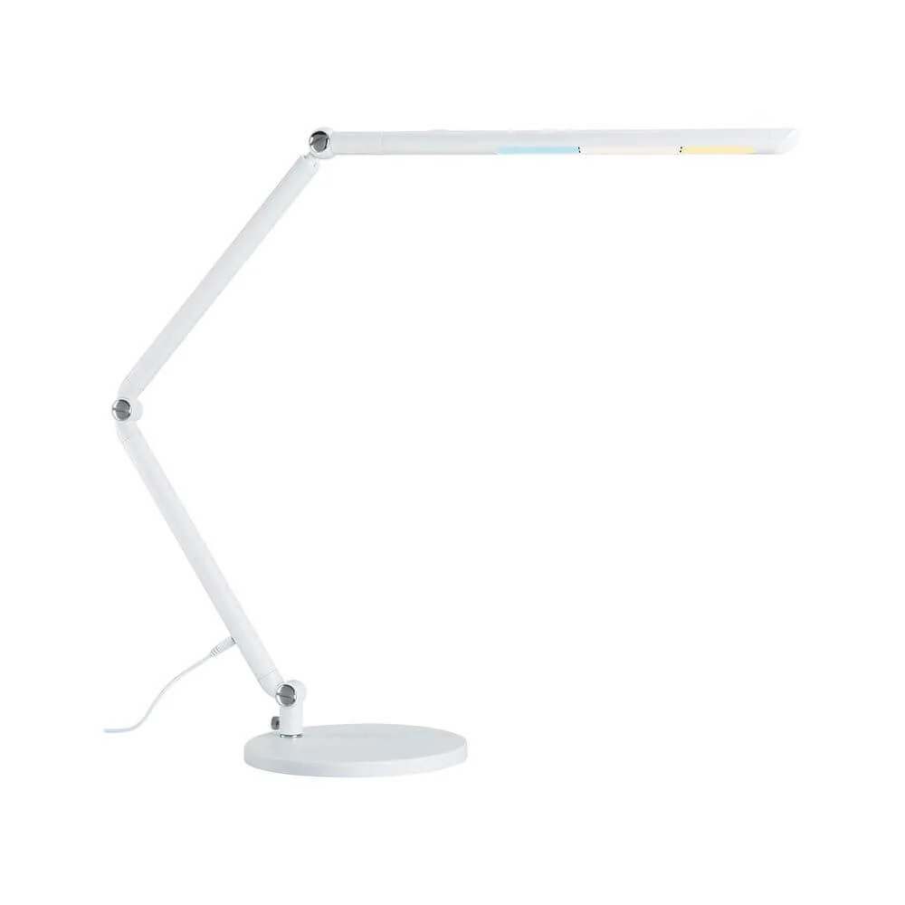 Candeeiro de secretária LED FlexBar branco com regulador de intensidade de 3 fases