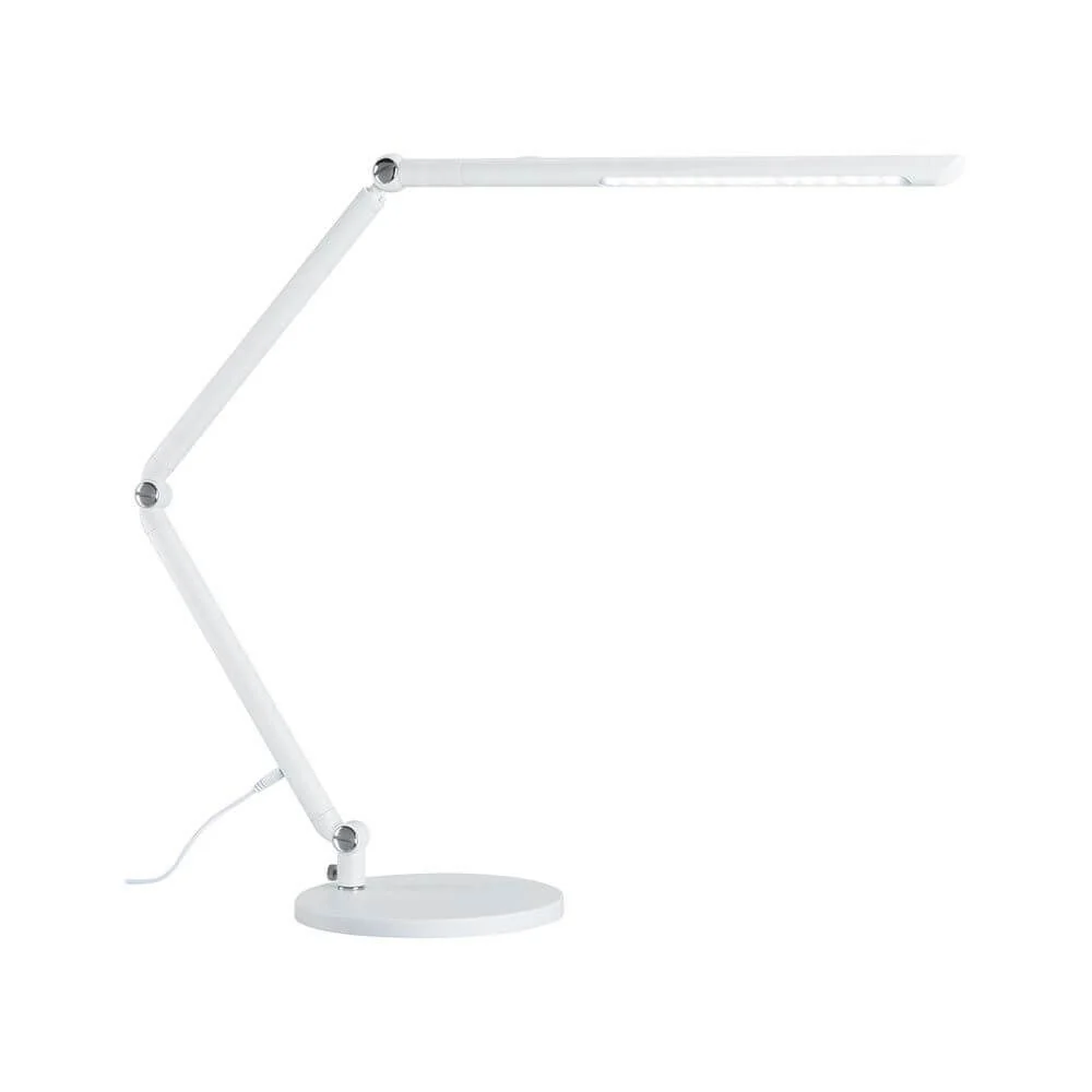 Candeeiro de secretária LED FlexBar branco com regulador de intensidade de 3 fases