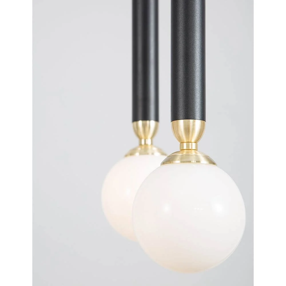 Candeeiro suspenso LED Cayo preto