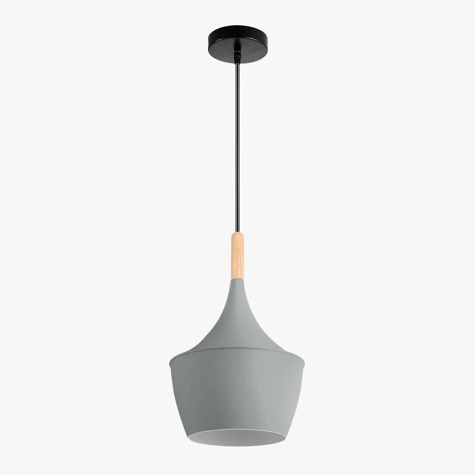 Candeeiro Suspenso LOMIR Cinza D.24x38cm