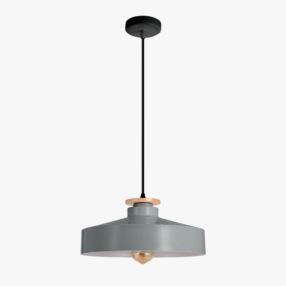 Candeeiro Suspenso MIROA Cinza D.40x18cm