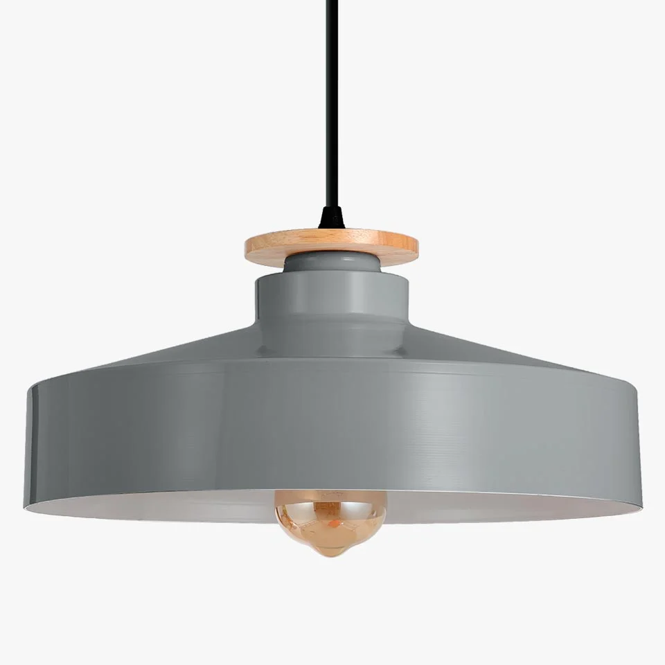 Candeeiro Suspenso MIROA Cinza D.40x18cm