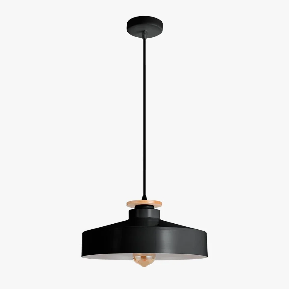 Candeeiro Suspenso MIROA Preto D.40x18cm