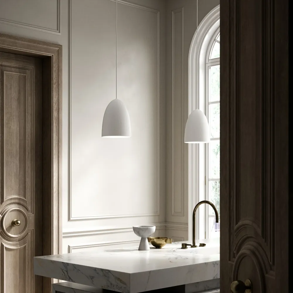 Candeeiro suspenso Nordlux Nexus 2, Branco, cabo ajustável até 3 metros