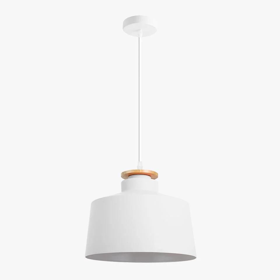 Candeeiro Suspenso SIBILO Branco D.30x24cm