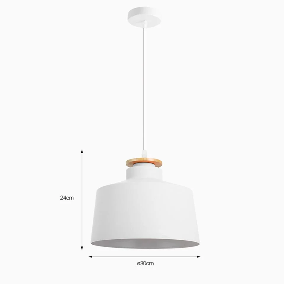 Candeeiro Suspenso SIBILO Branco D.30x24cm