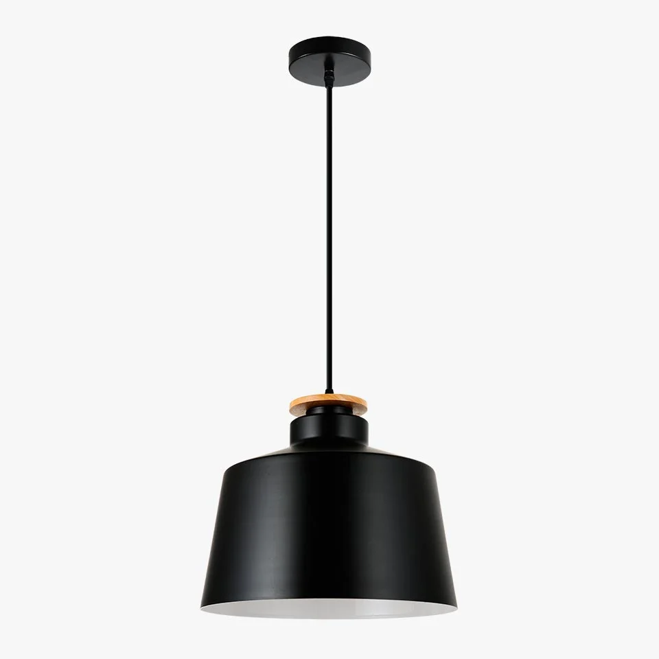Candeeiro Suspenso SIBILO Preto D.30x24cm