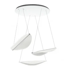Candeeiro de Tecto Diphy_P 30w-led Branco Alumínio Stilnovo 8168
