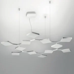 CANDEEIRO DE TECTO Quad LED Branco Stilnovo 8112