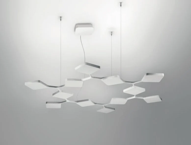 CANDEEIRO DE TECTO Quad LED Branco Stilnovo 8112