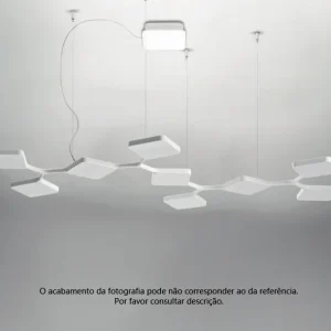 Candeeiro de tecto Quad led Preto Stilnovo 8111