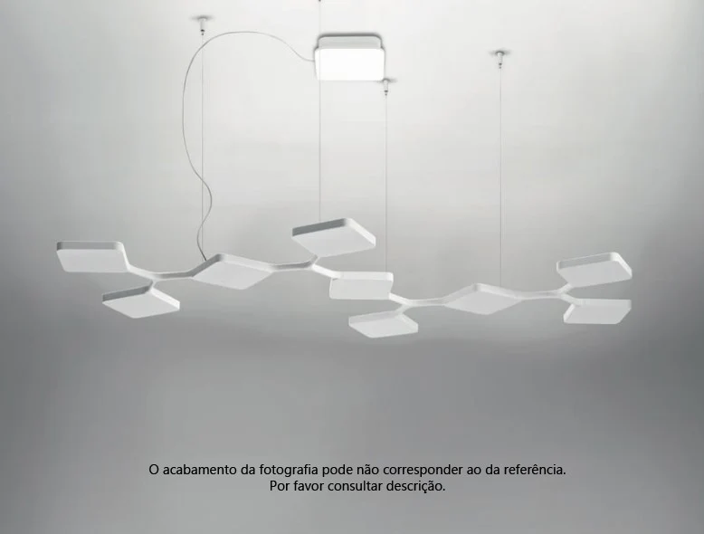 Candeeiro de tecto Quad led Preto Stilnovo 8111