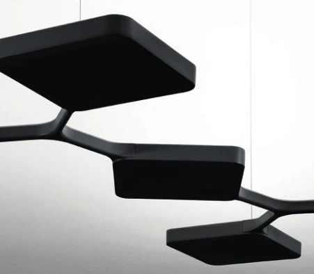 Candeeiro de tecto Quad led Preto Stilnovo 8111