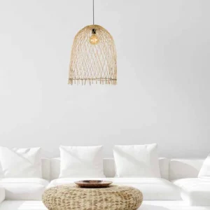 Candeeiro de Tecto Suspenso em Bambu PZA18181 - Zambelis