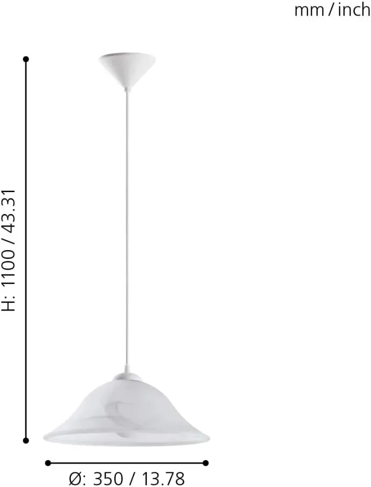 Candeeiro de Tecto Suspenso Eglo Albany 90978