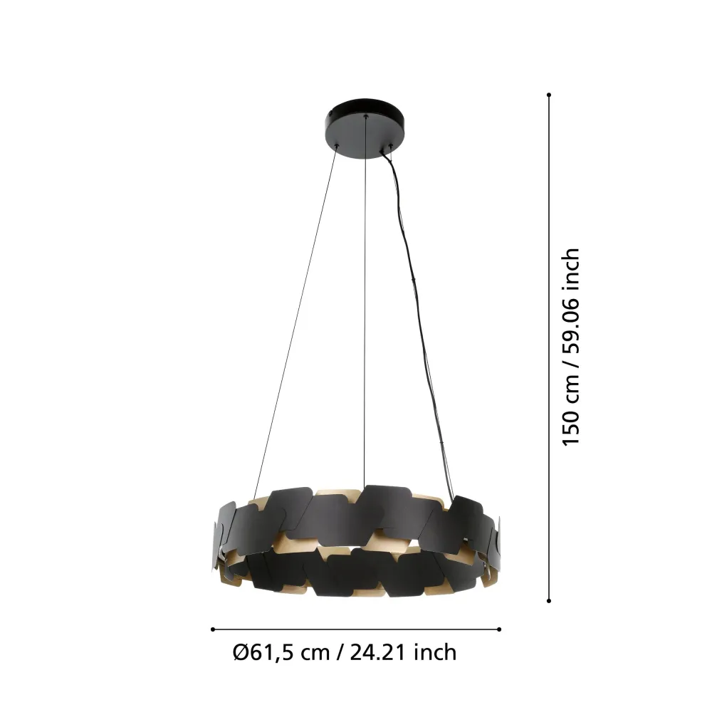 Candeeiro de Tecto Suspenso Eglo Altagracia 390031