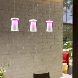 Candeeiro de tecto suspenso eglo led 901122 Chiusello-Z - Branco