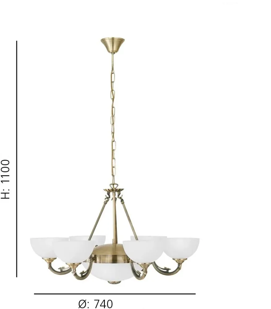 Candeeiro de tecto suspenso eglo savoy 82749