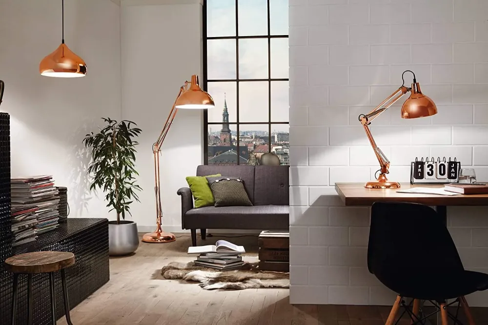 CANDEEIRO DE TECTO Suspenso Eglo Vintage Hapton 49449 Ø290mm