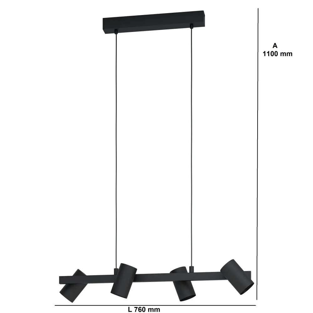 Candeeiro de Tecto Suspenso Gatuela 1 Eglo 99463