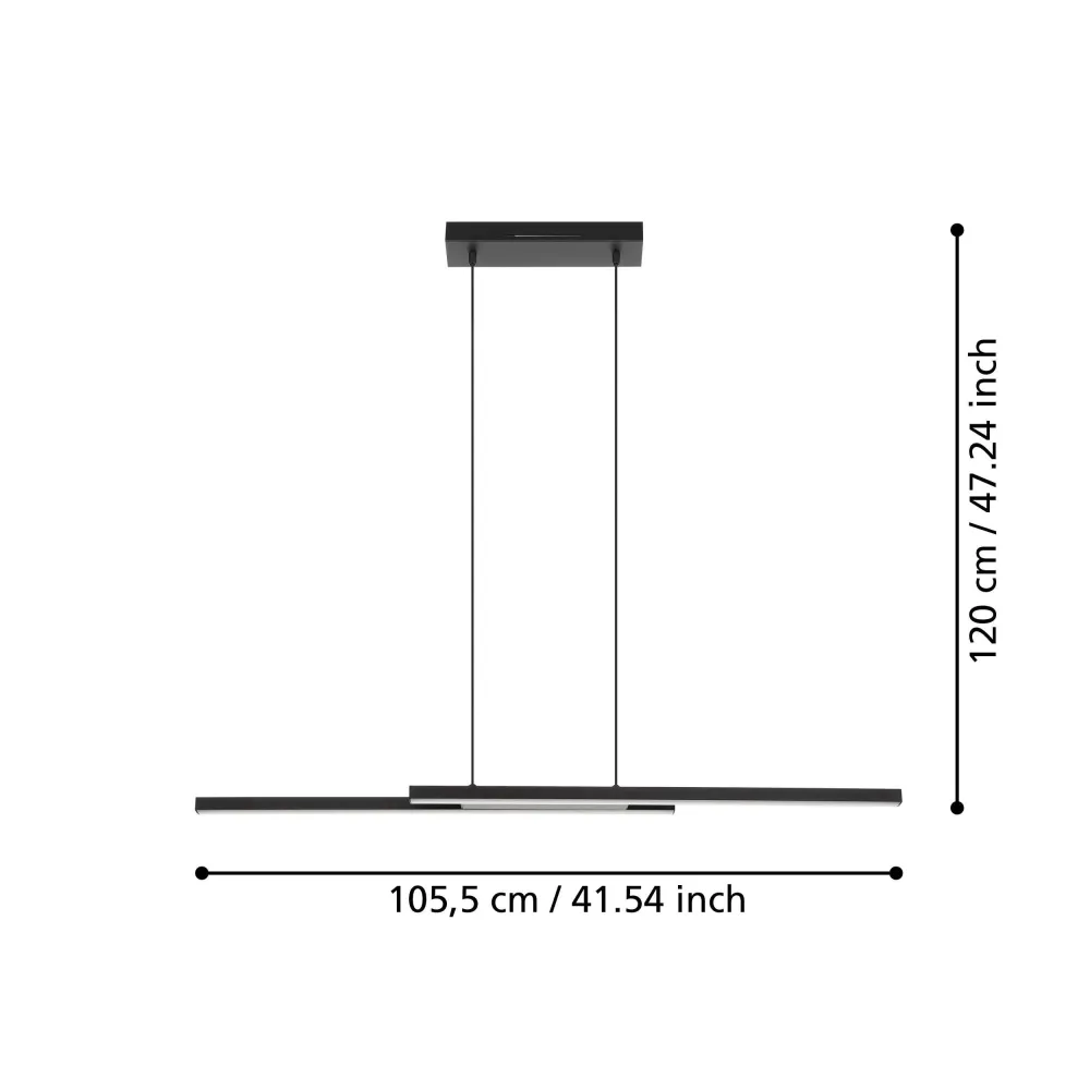 Candeeiro de tecto suspenso led Fraioli-z eglo 900081