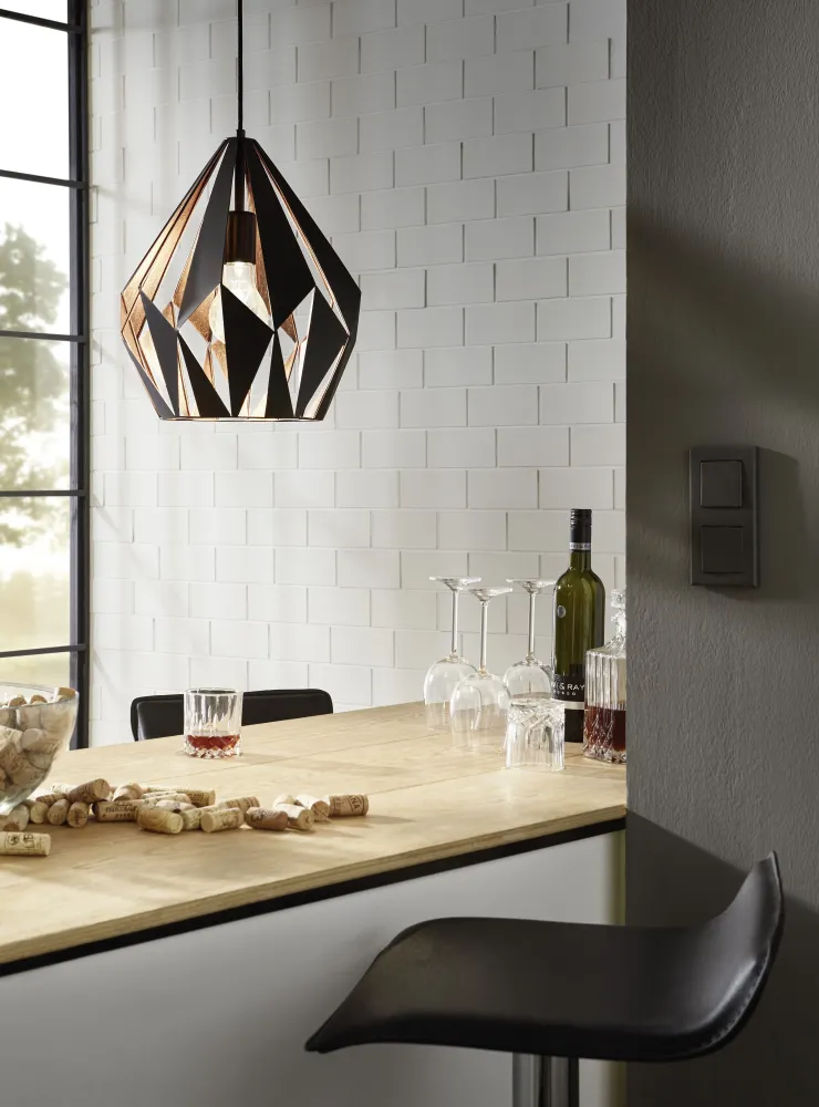 Candeeiro de Tecto Suspenso Moderno Carlton 1 Eglo 49254