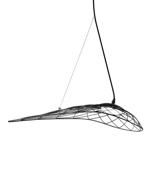 Candeeiro de Tecto Suspenso Preto 10W 3000K PZA197 zambelis