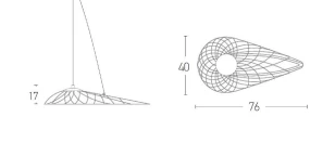 Candeeiro de Tecto Suspenso Preto 10W 3000K PZA197 zambelis