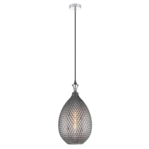 Candeeiro de Tecto Suspenso VIDRO FUMADO Cinza PZA1986 - Zambelis