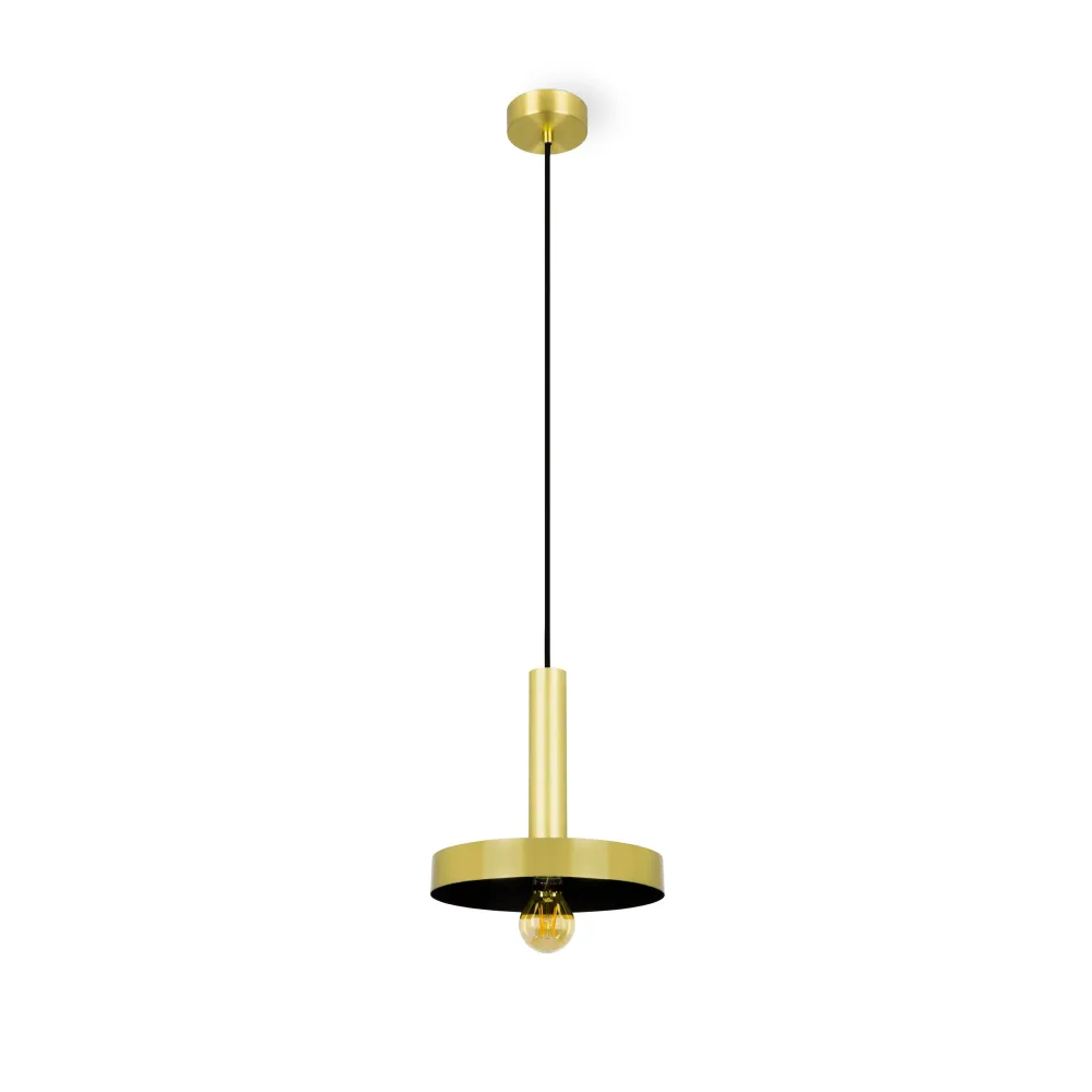 Candeeiro de Tecto Suspenso Whizz Ouro Satinado Faro 20161