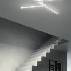 Candeeiro de Tecto Xilema Branco LED ma[&]de 7769