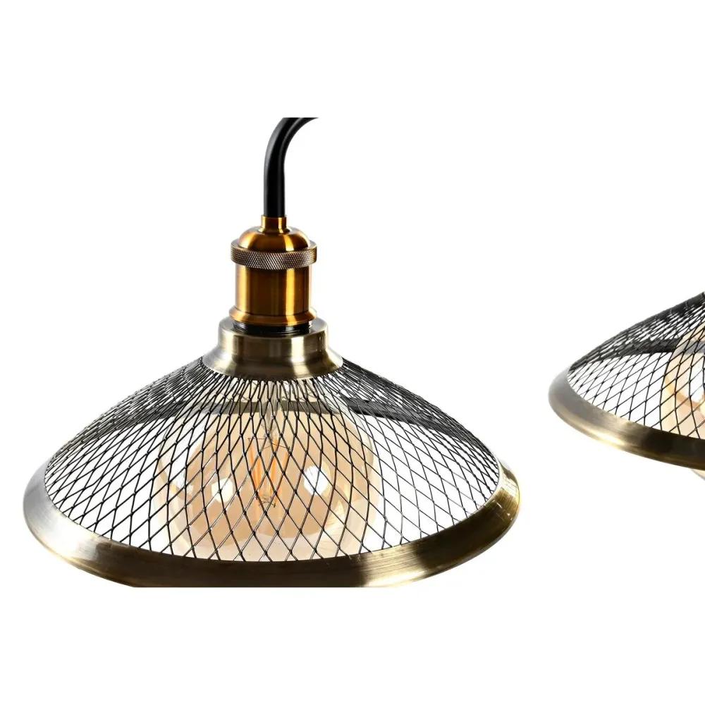 Candeeiro de teto DKD Home Decor 100 x 29 x 22 cm Preto Dourado Metal 50 W