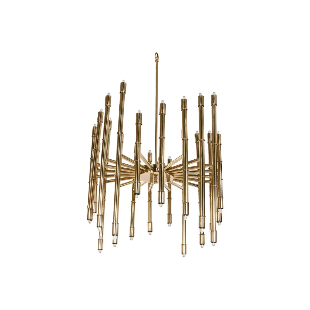 Candeeiro de teto Home ESPRIT Dourado Metal ço 74 x 74 x 138 cm