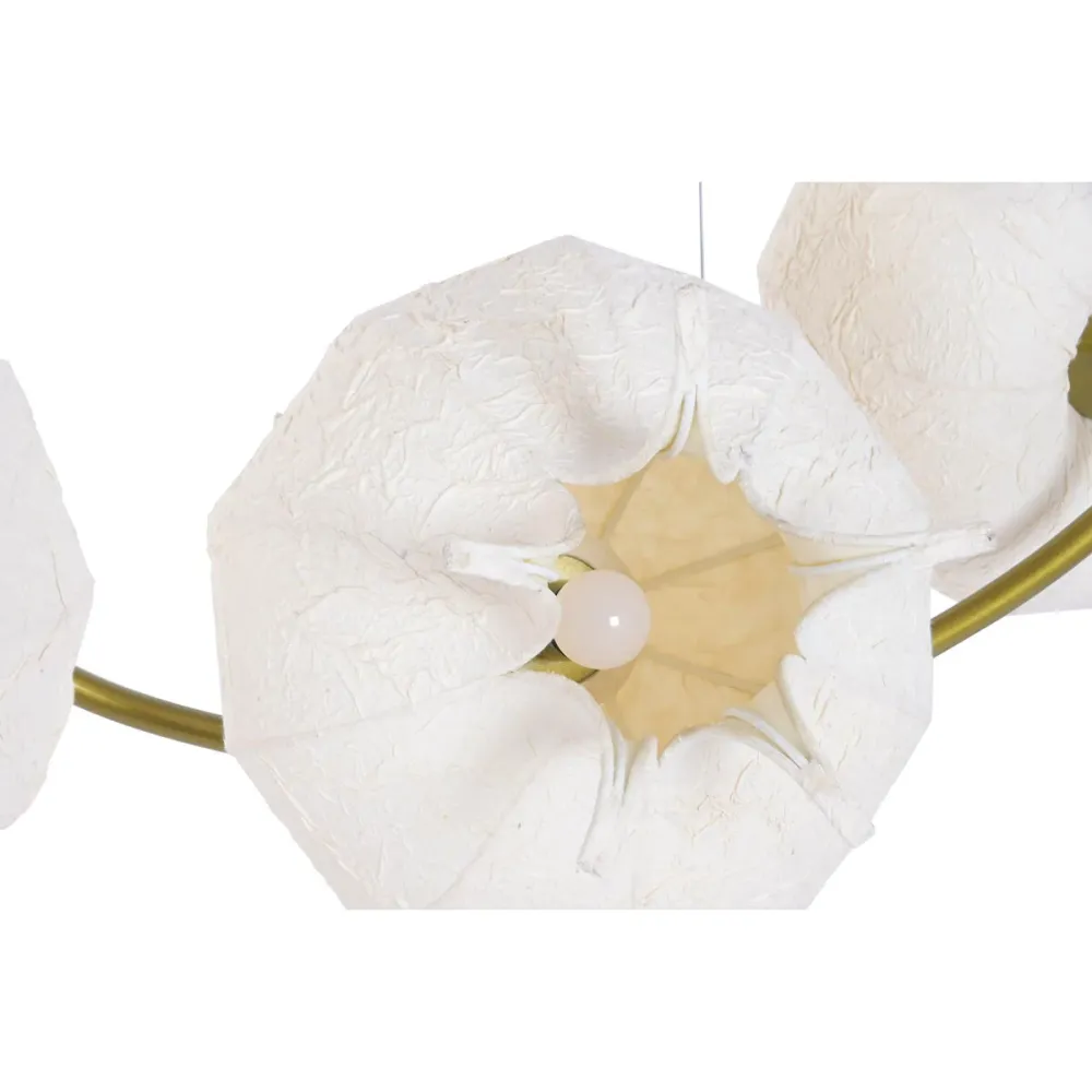 Candeeiro de teto Home ESPRIT Papel ço
