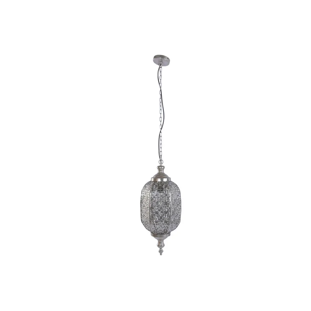 Candeeiro de teto Home ESPRIT Prateado Metal 50 W 28 X 28 X 140 CM