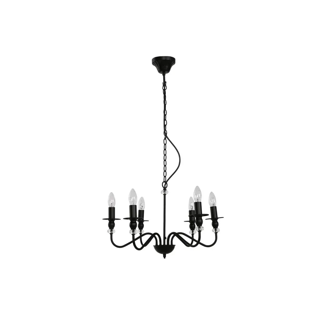 Candeeiro de teto Home ESPRIT Preto Metal 25 W 54 x 54 x 46 cm