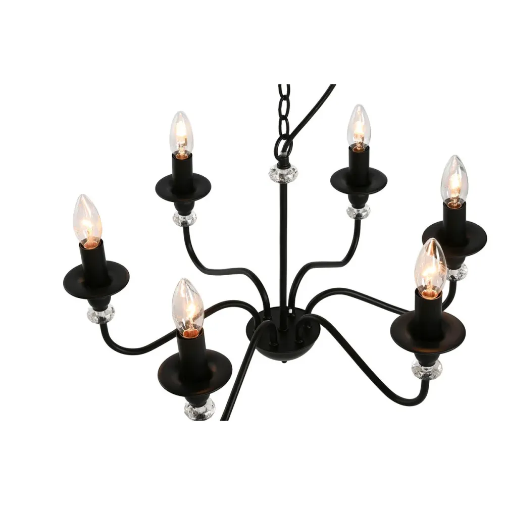 Candeeiro de teto Home ESPRIT Preto Metal 25 W 54 x 54 x 46 cm