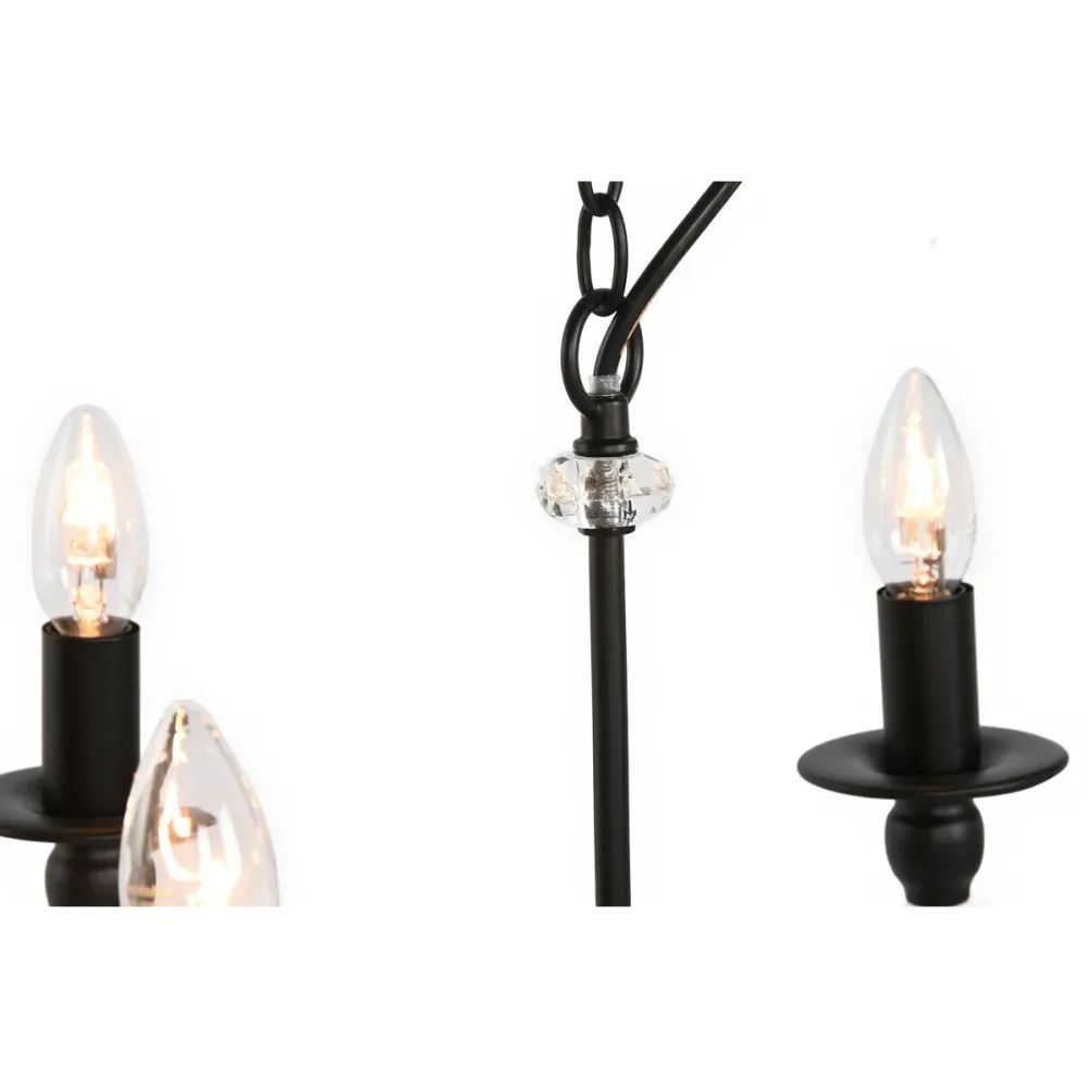 Candeeiro de teto Home ESPRIT Preto Metal 25 W 54 x 54 x 46 cm