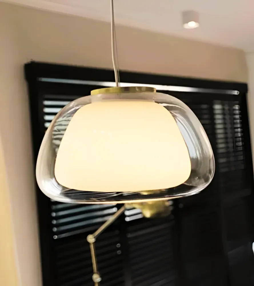 Candeeiro de teto Jelly, em vidro artesanal, 39cm diâmetro - Nordlux