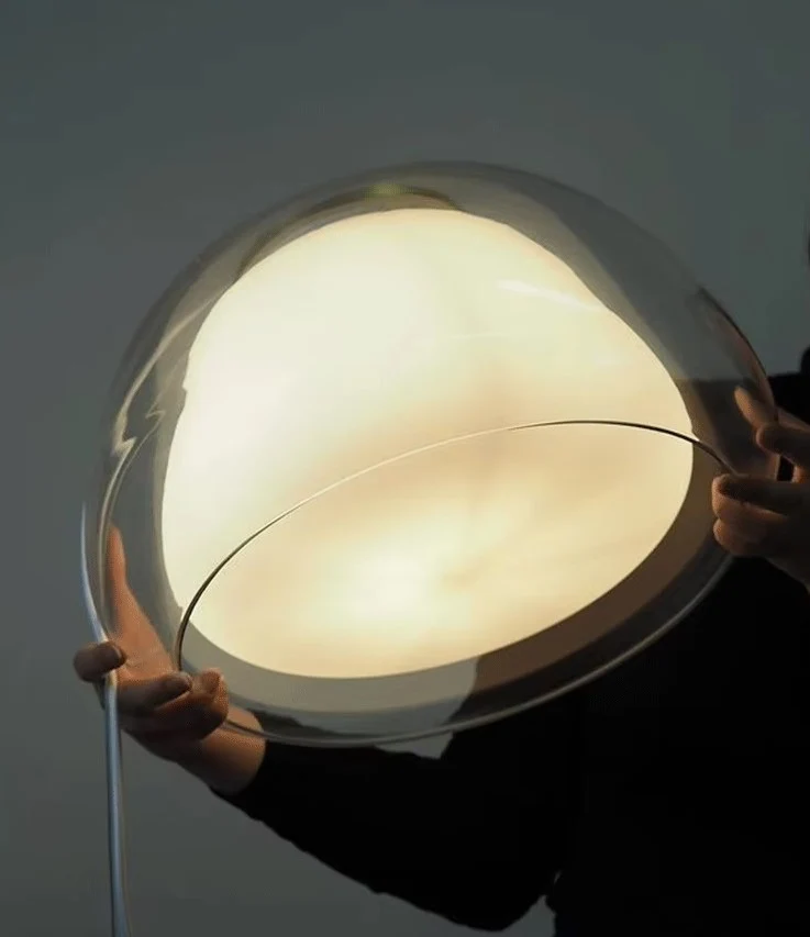 Candeeiro de teto Jelly, em vidro artesanal, 39cm diâmetro - Nordlux