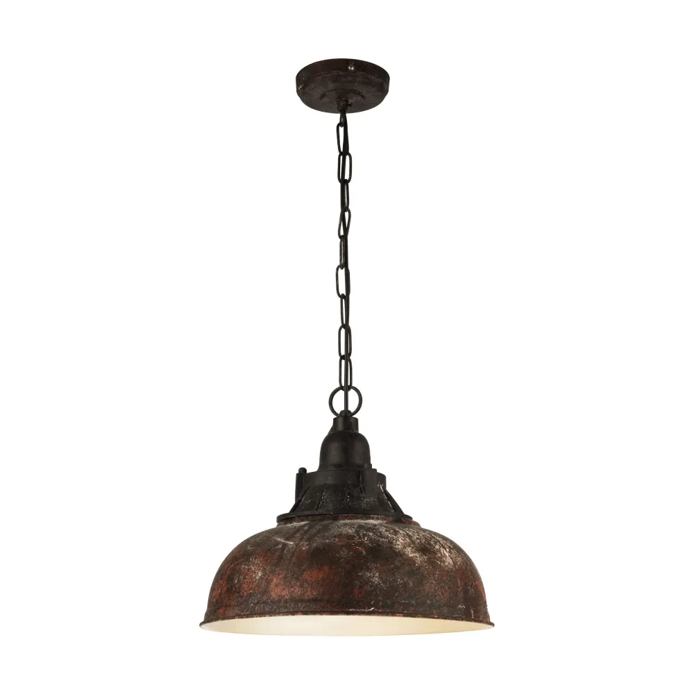 Candeeiro de teto Vintage Eglo Grantham 1 Ø 370mm 49819 castanho
