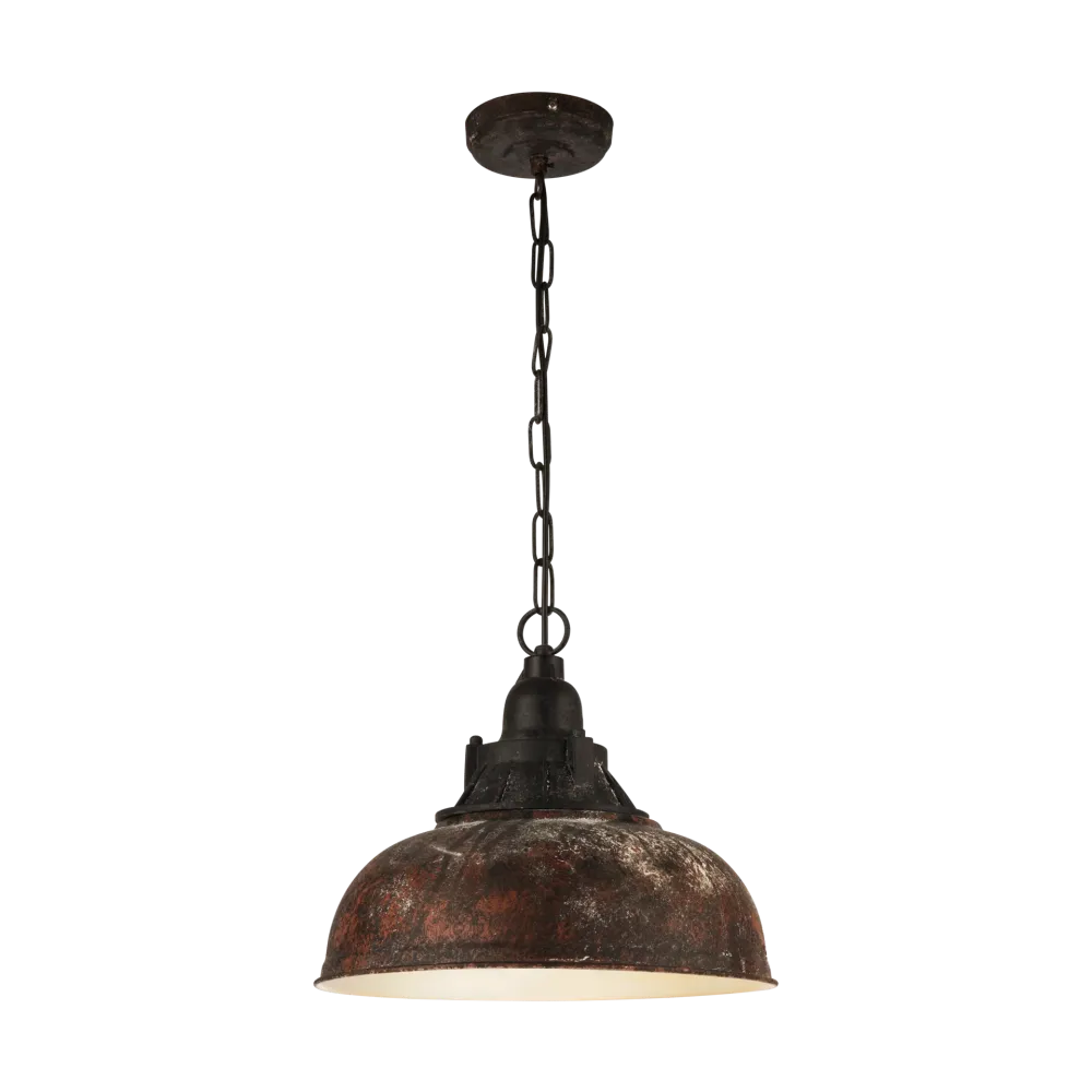 Candeeiro de teto Vintage Eglo Grantham 1 Ø 370mm 49819 castanho