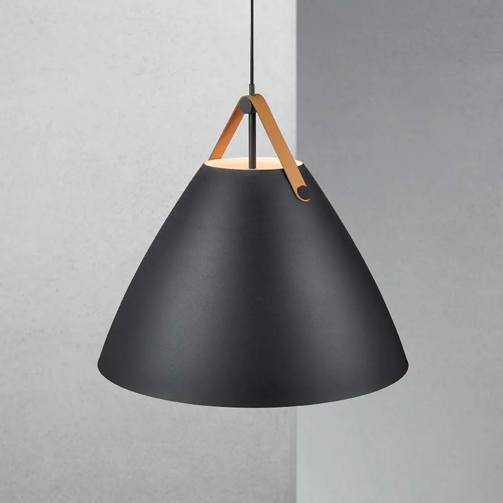 Cinta de lâmpada pendente 68 preto