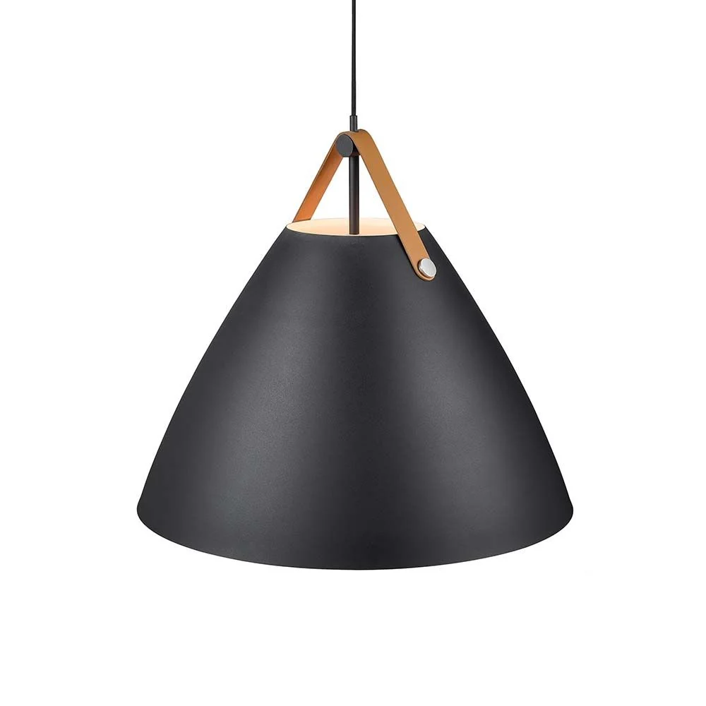 Cinta de lâmpada pendente 68 preto