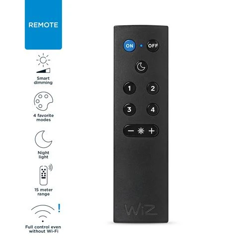 Comando para Lâmpadas Inteligentes Wizmote - Preto