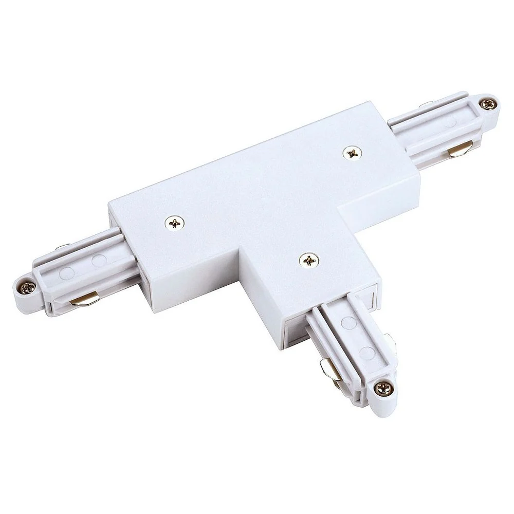 Conector T para 1-fases hv Rail Building White Earth Right