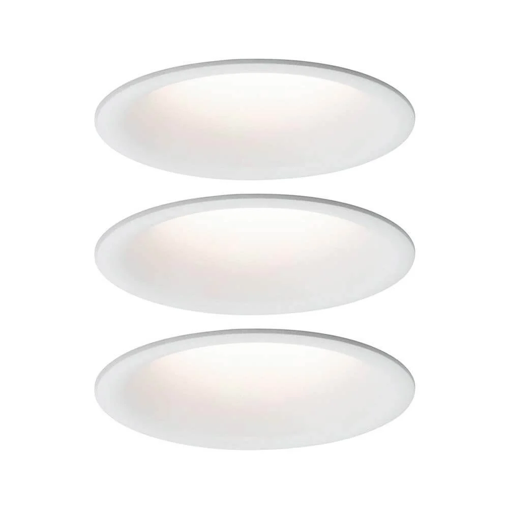 3 Definir LED de moeda de prato leve Starr Dimmbar ip44 2700k branco